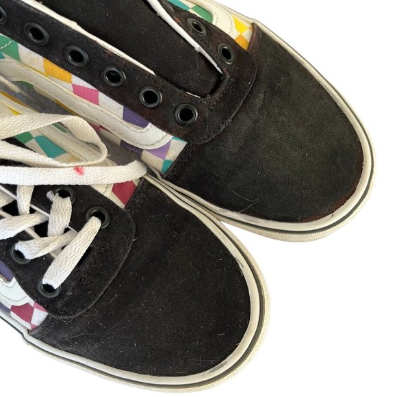 Vans Old Skool Multicolor Checkerboard Sneaker Shoes - Picture 4 of 7